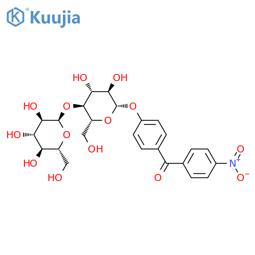 Methanone, [4-[(4-O-a-D-glucopyranosyl-b-D-glucopyranosyl)oxy]phenyl](4-nitrophenyl)- structure