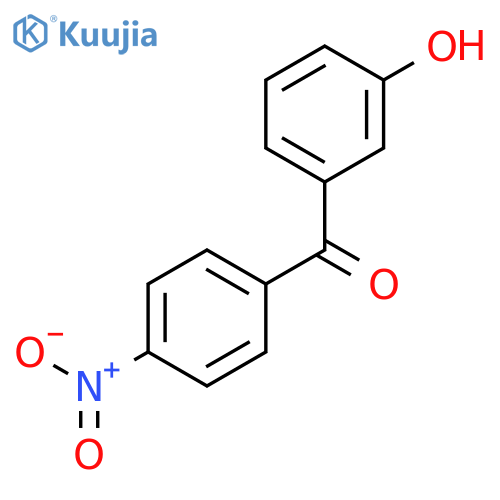 Methanone, (3-hydroxyphenyl)(4-nitrophenyl)- structure
