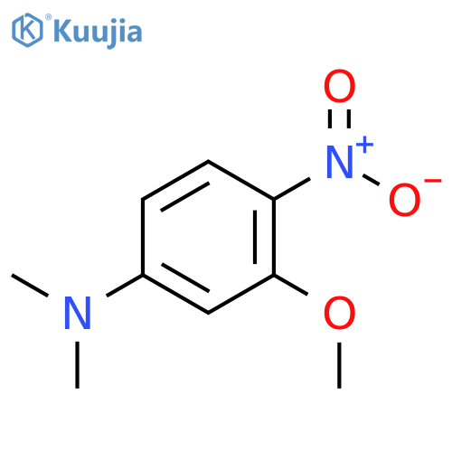 Benzenamine,3-methoxy-N,N-dimethyl-4-nitro- structure