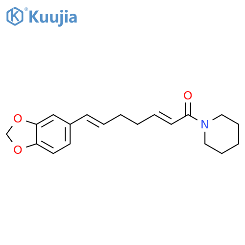 2,6-Heptadien-1-one, 7-(1,3-benzodioxol-5-yl)-1-(1-piperidinyl)-, (2E,6E)- structure