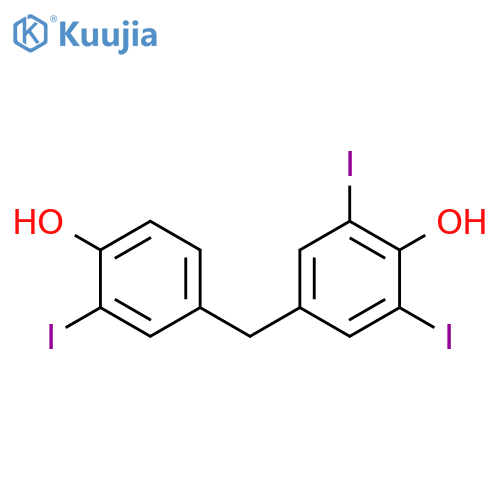 Phenol, 4-[(4-hydroxy-3-iodophenyl)methyl]-2,6-diiodo- structure