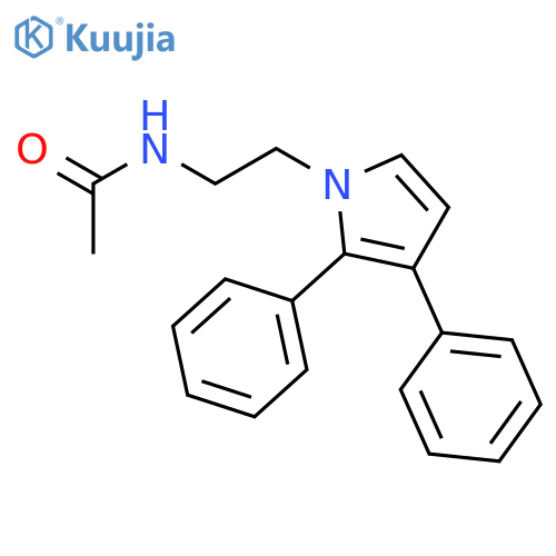 Acetamide, N-[2-(2,3-diphenyl-1H-pyrrol-1-yl)ethyl]- structure