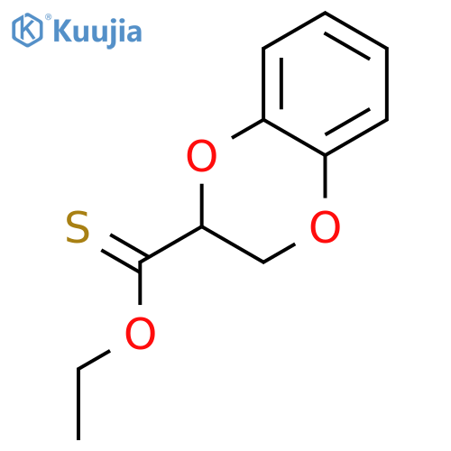 1,4-Benzodioxin-2-carbothioic acid, 2,3-dihydro-, O-ethyl ester structure
