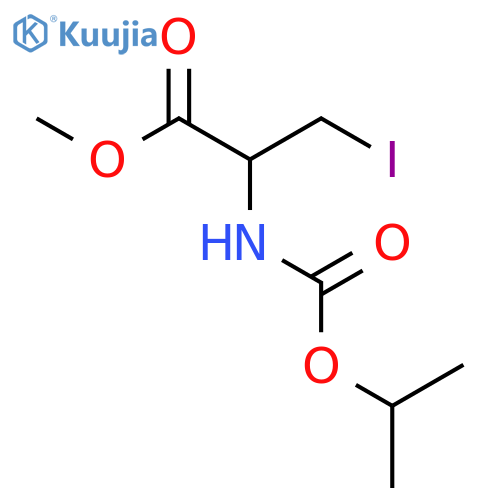 L-Alanine, 3-iodo-N-[(1-methylethoxy)carbonyl]-, methyl ester structure
