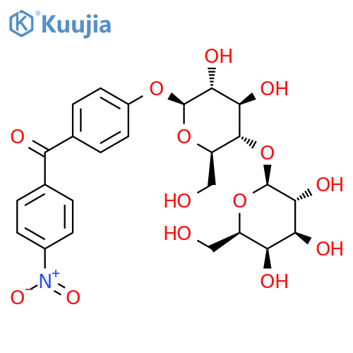 Methanone, [4-[(4-O-b-D-galactopyranosyl-b-D-glucopyranosyl)oxy]phenyl](4-nitrophenyl)- structure