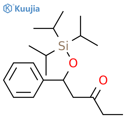 3-Pentanone, 1-phenyl-1-[[tris(1-methylethyl)silyl]oxy]- structure