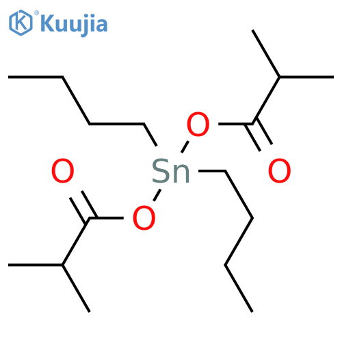 Stannane, dibutylbis(2-methyl-1-oxopropoxy)- structure