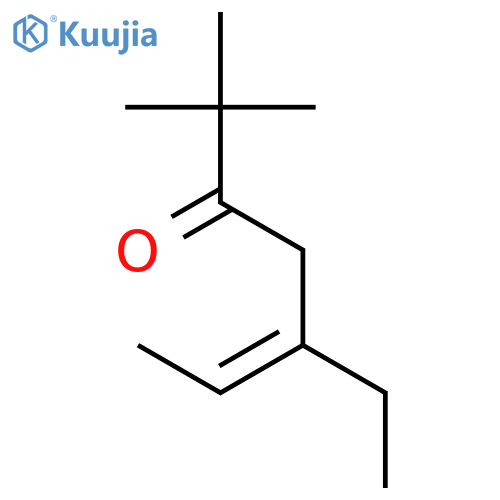 5-Hepten-3-one, 5-ethyl-2,2-dimethyl- structure