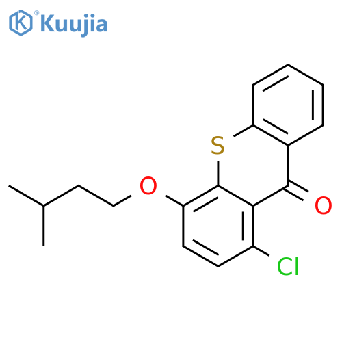 9H-Thioxanthen-9-one, 1-chloro-4-(3-methylbutoxy)- structure