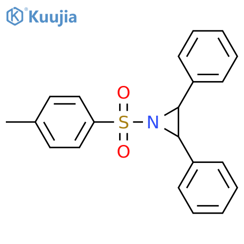 Aziridine, 1-[(4-methylphenyl)sulfonyl]-2,3-diphenyl- structure