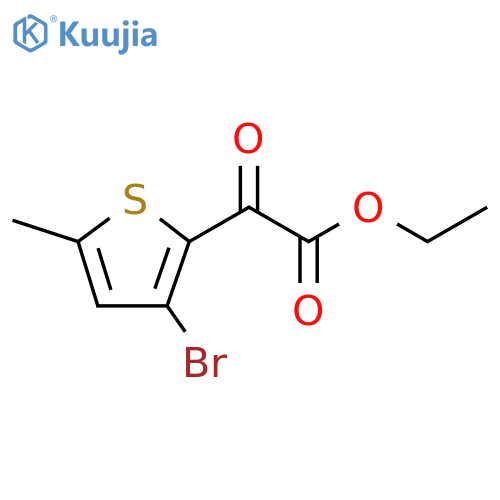 ethyl 2-(3-bromo-5-methylthiophen-2-yl)-2-oxoacetate structure
