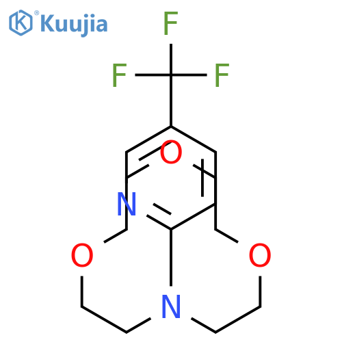 1,4,7-Trioxa-10-azacyclododecane, 10-[5-(trifluoromethyl)-2-pyridinyl]- structure