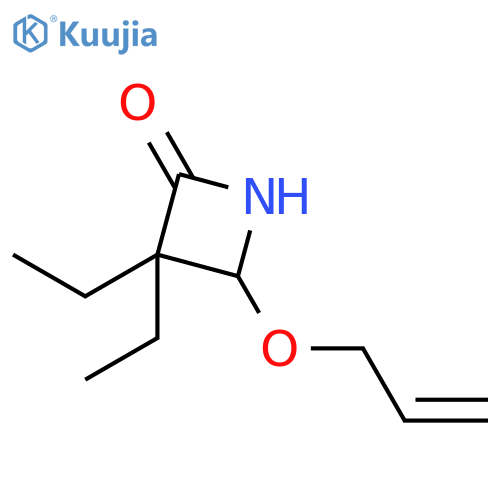 2-Azetidinone, 3,3-diethyl-4-(2-propenyloxy)- structure