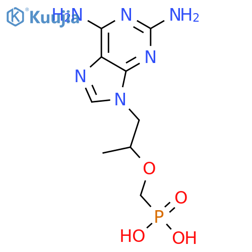 Phosphonic acid,P-[[(1R)-2-(2,6-diamino-9H-purin-9-yl)-1-methylethoxy]methyl]- structure