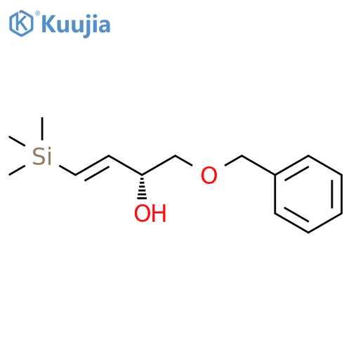 3-Buten-2-ol, 1-(phenylmethoxy)-4-(trimethylsilyl)-, (R)- structure