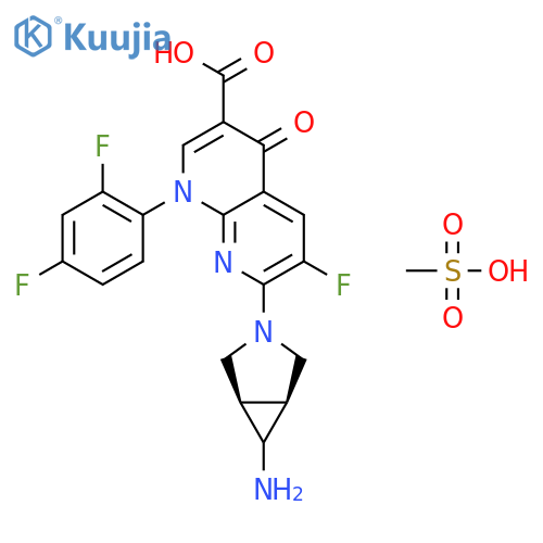 Trovafloxacin mesylate structure