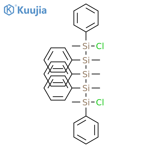 Pentasilane, 1,5-dichloro-1,2,3,4,5-pentamethyl-1,2,3,4,5-pentaphenyl- structure