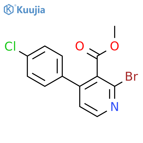 2-Bromo-4-(4-chloro-phenyl)-nicotinic acid methyl ester structure