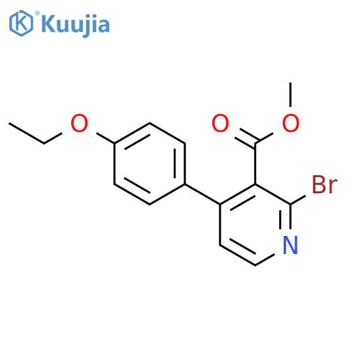 3-Pyridinecarboxylic acid, 2-bromo-4-(4-ethoxyphenyl)-, methyl ester structure