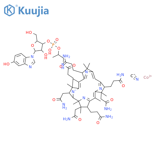 Cobinamide, Co-(cyano-kC)-, dihydrogen phosphate(ester), inner salt, 3'-ester with (1-a-D-ribofuranosyl-1H-benzimidazol-5-ol-kN3) structure