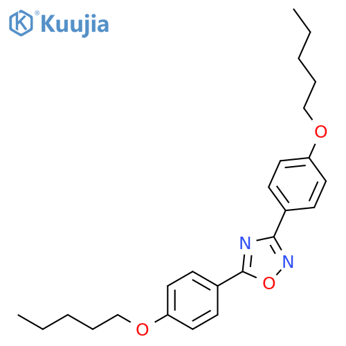 1,2,4-Oxadiazole, 3,5-bis[4-(pentyloxy)phenyl]- structure