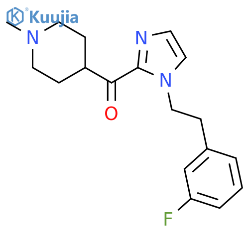 Methanone,[1-[2-(3-fluorophenyl)ethyl]-1H-imidazol-2-yl](1-methyl-4-piperidinyl)- structure
