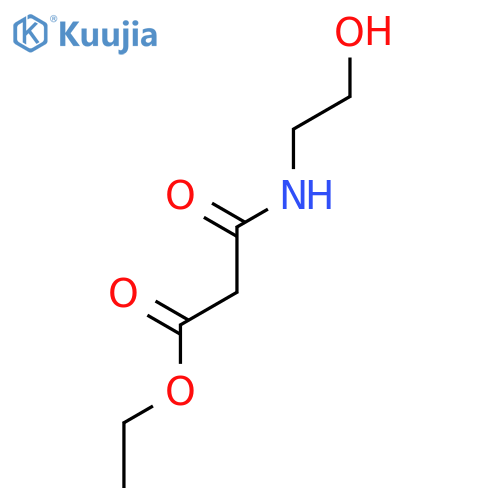 Propanoic acid, 3-[(2-hydroxyethyl)amino]-3-oxo-, ethyl ester structure