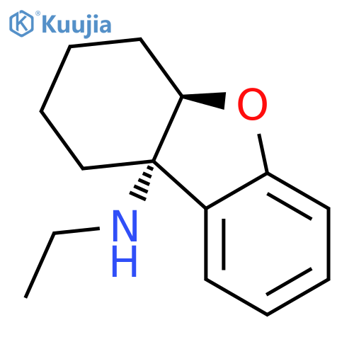 9a(5aH)-Dibenzofuranamine, N-ethyl-6,7,8,9-tetrahydro-, cis-(±)- structure