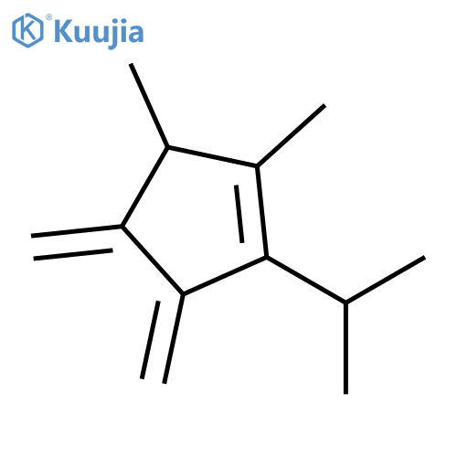 Cyclopentene,1,5-dimethyl-3,4-bis(methylene)-2-(1-methylethyl)- structure