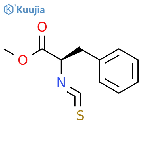 Benzenepropanoic acid, a-isothiocyanato-, methyl ester,(R)- (9CI) structure