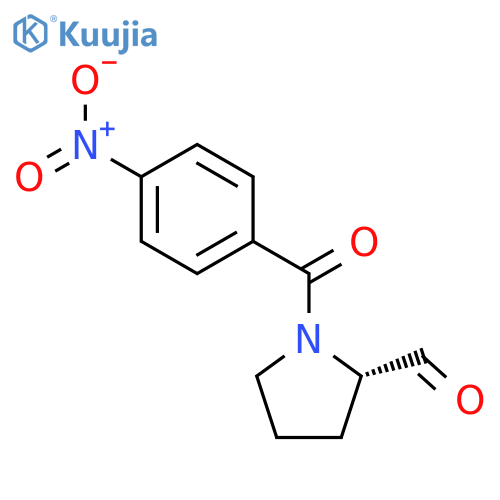 2-Pyrrolidinecarboxaldehyde, 1-(4-nitrobenzoyl)-, (S)- structure