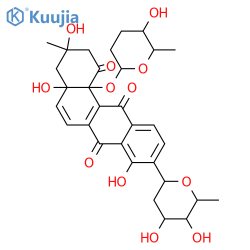 Aquayamycin; 12b-O-(2,3,6-Trideoxy-β-L-erythro-hexopyranoside) structure