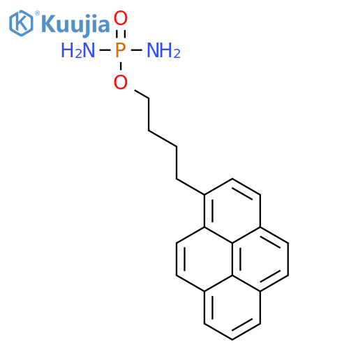 Phosphorodiamidic acid, 4-(1-pyrenyl)butyl ester structure