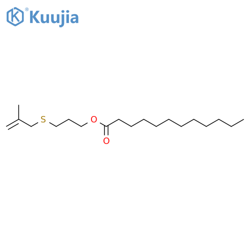 Dodecanoic acid, 3-[(2-methyl-2-propenyl)thio]propyl ester structure