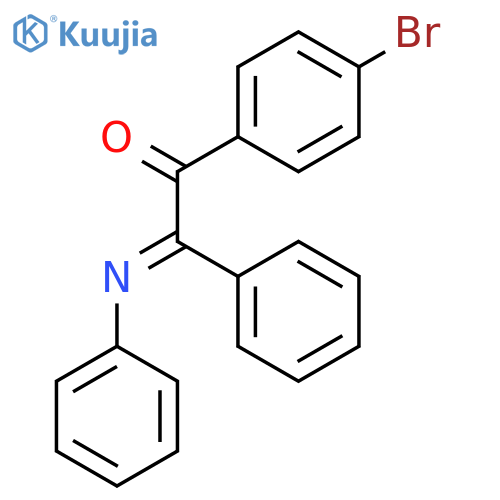ETHANONE, 1-(4-BROMOPHENYL)-2-PHENYL-2-(PHENYLIMINO)- structure