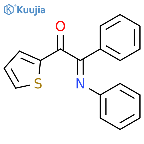 Ethanone, 2-phenyl-2-(phenylimino)-1-(2-thienyl)- structure
