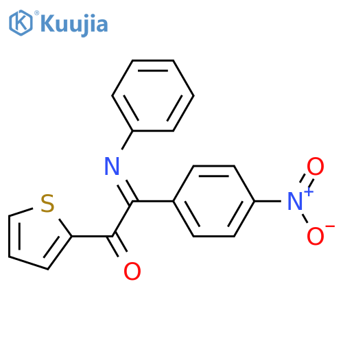 Ethanone, 2-(4-nitrophenyl)-2-(phenylimino)-1-(2-thienyl)- structure