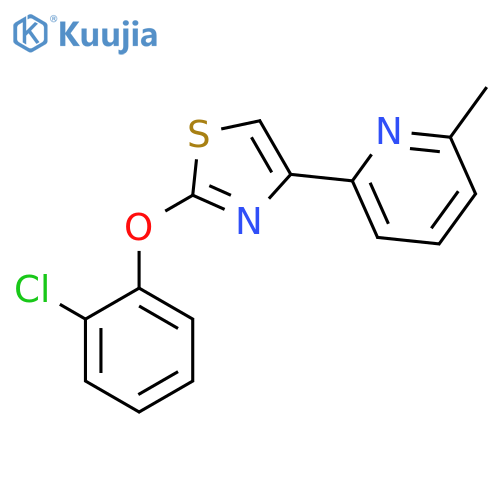 Pyridine, 2-[2-(2-chlorophenoxy)-4-thiazolyl]-6-methyl- structure