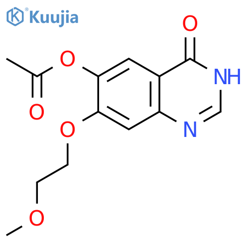 4(3H)-Quinazolinone, 6-(acetyloxy)-7-(2-methoxyethoxy)- structure