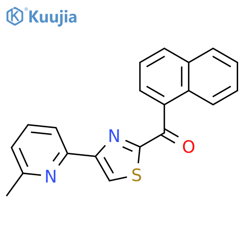 METHANONE, [4-(6-METHYL-2-PYRIDINYL)-2-THIAZOLYL]-1-NAPHTHALENYL- structure