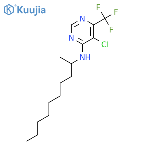 4-Pyrimidinamine, 5-chloro-N-(1-methylnonyl)-6-(trifluoromethyl)- structure