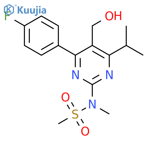 N-4-(4-Fluorophenyl)-5-hydroxymethyl-6-isopropylpyrimidin-2-yl-N-methylmethanesulfonamide structure