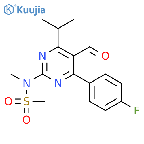 N-4-(4-Fluorophenyl)-5-formyl-6-(1-methylethyl)-2-pyrimidinyl-N-methyl-methanesulfonamide structure