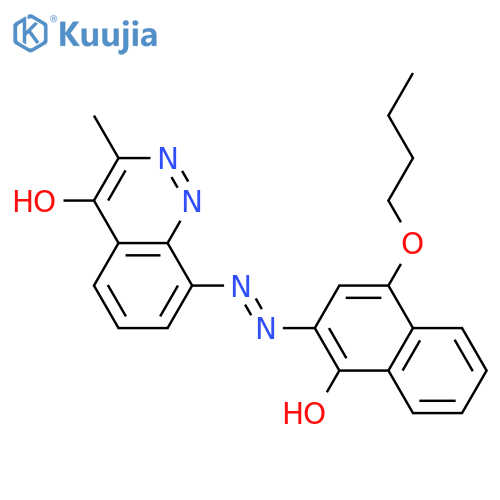 4-Cinnolinol, 8-[(4-butoxy-1-hydroxy-2-naphthalenyl)azo]-3-methyl- structure