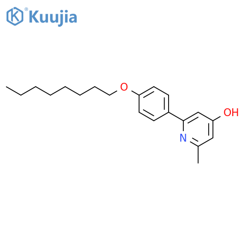 4-Pyridinol, 2-methyl-6-[4-(octyloxy)phenyl]- structure