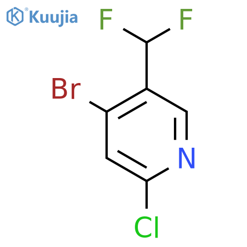 4-Bromo-2-chloro-5-(difluoromethyl)pyridine structure