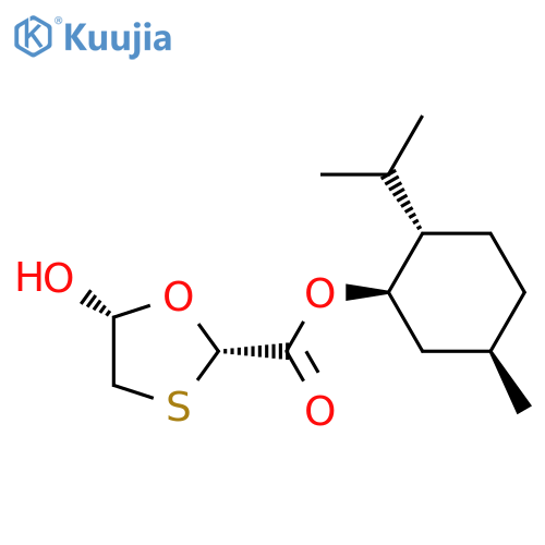 (1R,2S,5R)-2-Isopropyl-5-methylcyclohexyl(2S,5R)-5-hydroxy-1,3-oxathiolane-2-carboxylate structure