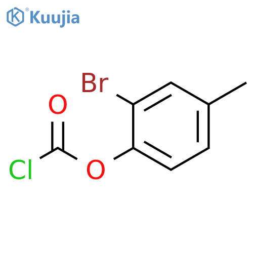 2-bromo-4-methylphenyl chloroformate structure