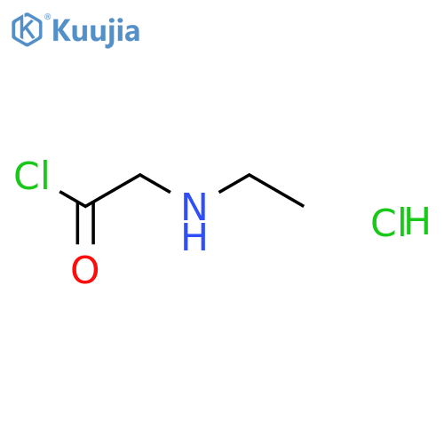 Acetyl chloride, (ethylamino)-, hydrochloride structure