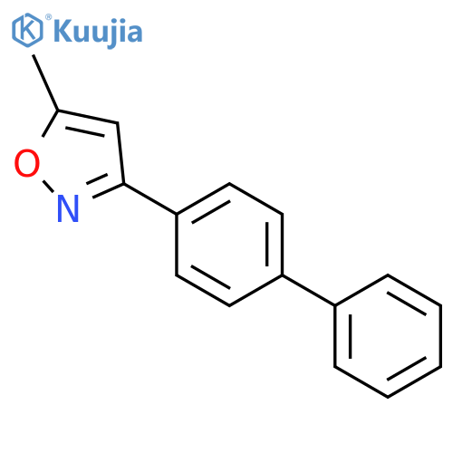 Isoxazole, 3-[1,1'-biphenyl]-4-yl-5-methyl- structure